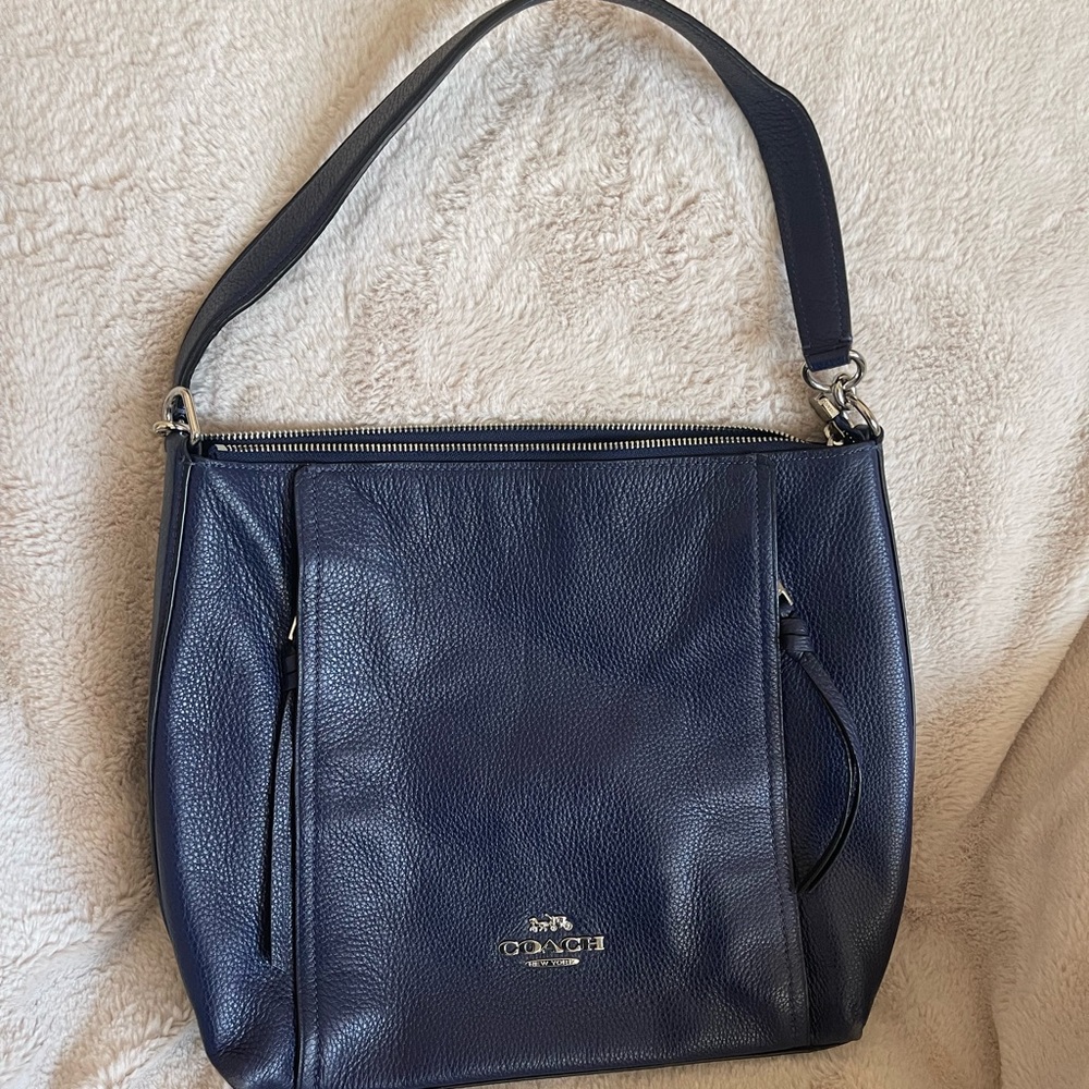 Beautiful Dark Blue Coach Marlon bag